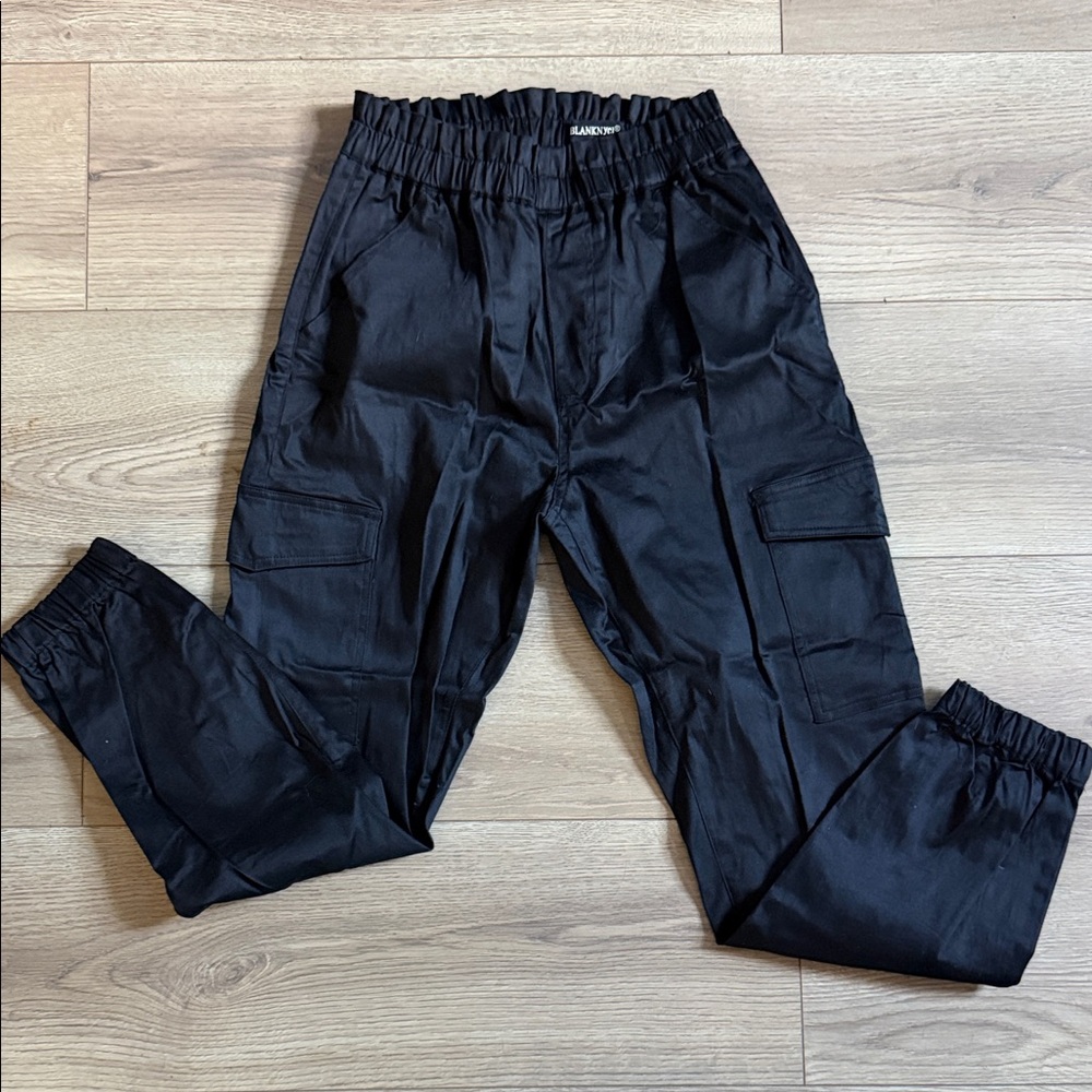 Blank NYC Black Cargo Jogger Leggings